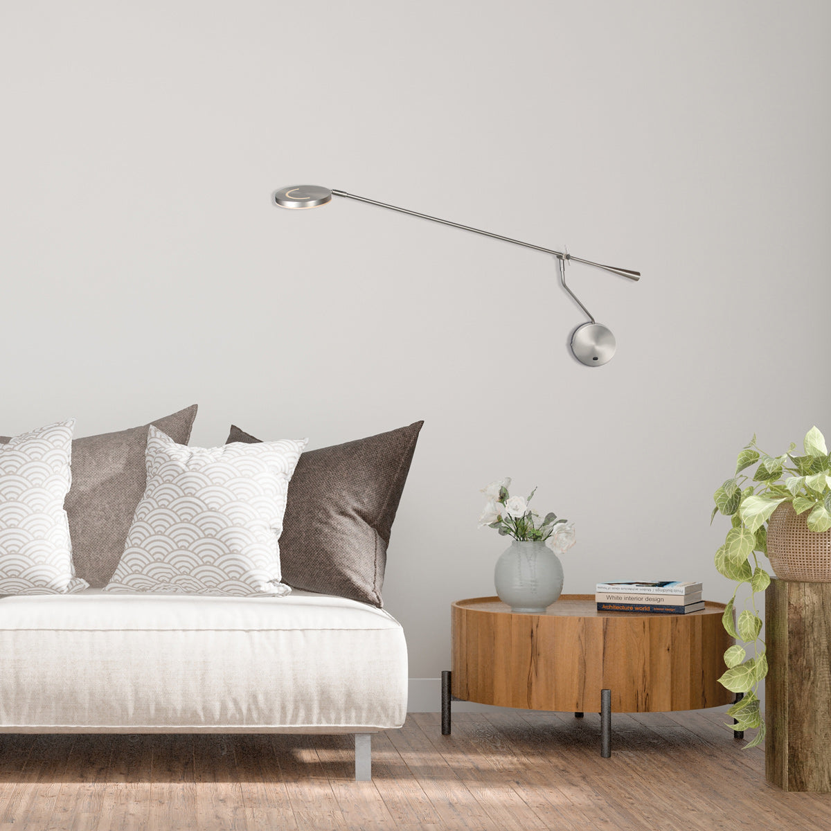 Soleil 2 4387st wandlamp met lange zwenkarm
