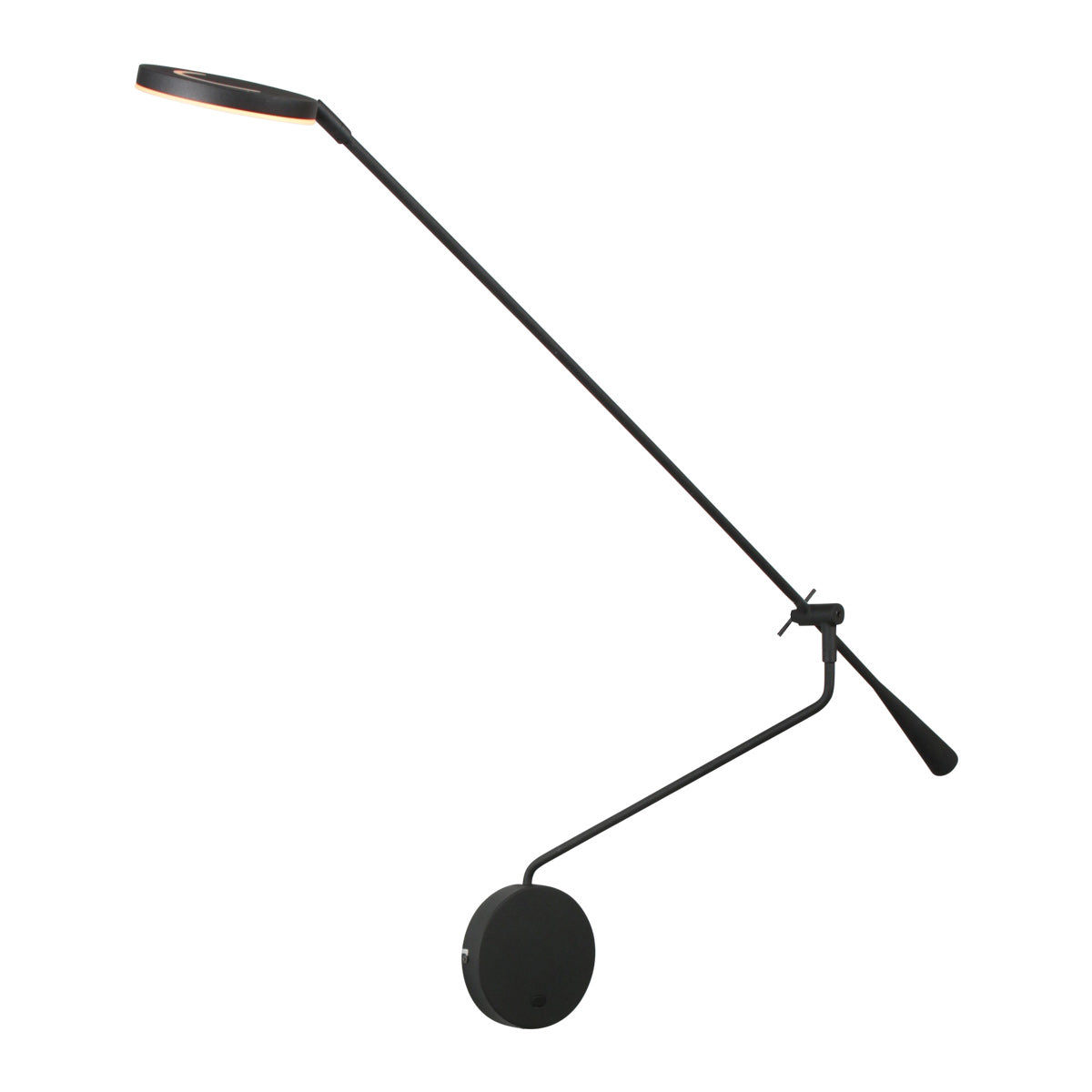 Wandlamp met lange zwenkarm soleil 2 4387zw