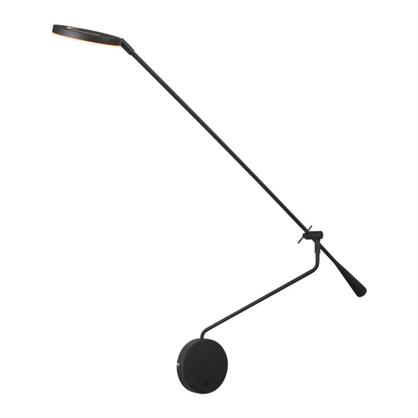 Wandlamp met lange zwenkarm soleil 2 4387zw