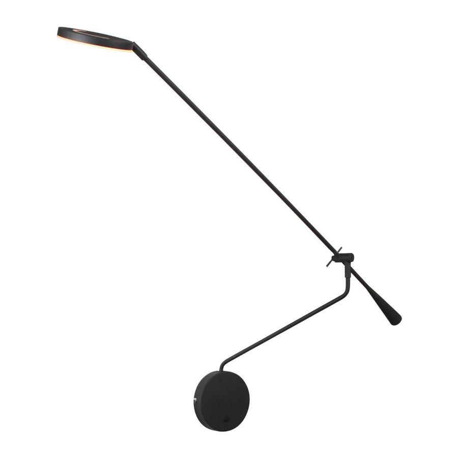 Wandlamp met lange zwenkarm soleil 2 4387zw