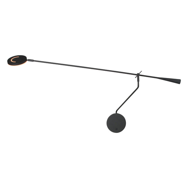 Wandlamp met lange zwenkarm soleil 2 4387zw