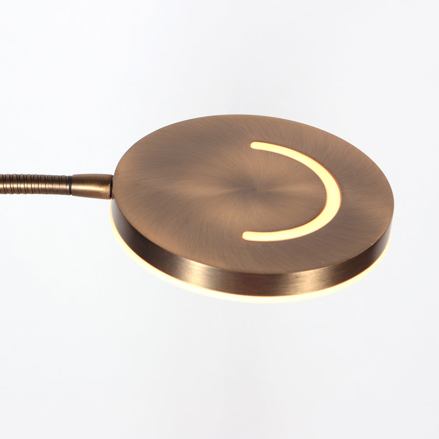 Soleil 2 4388br – bronzen vloerlamp met uplight en leesarm