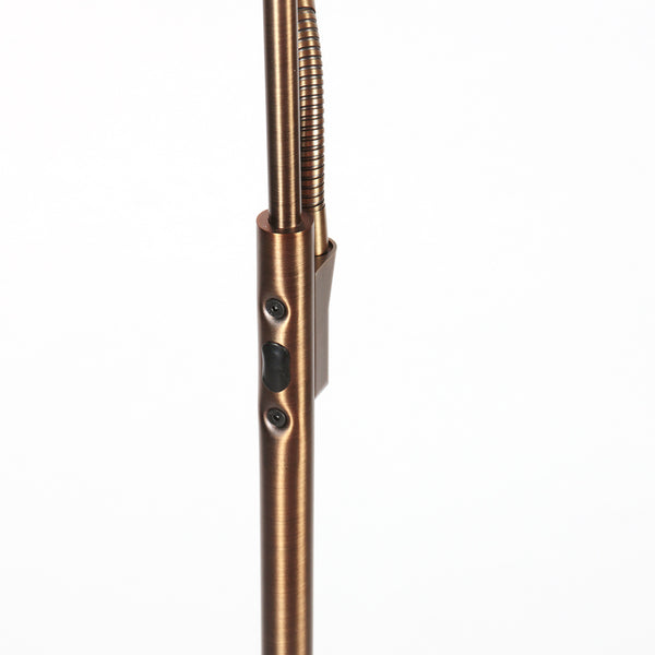 Soleil 2 4388br – bronzen vloerlamp met uplight en leesarm
