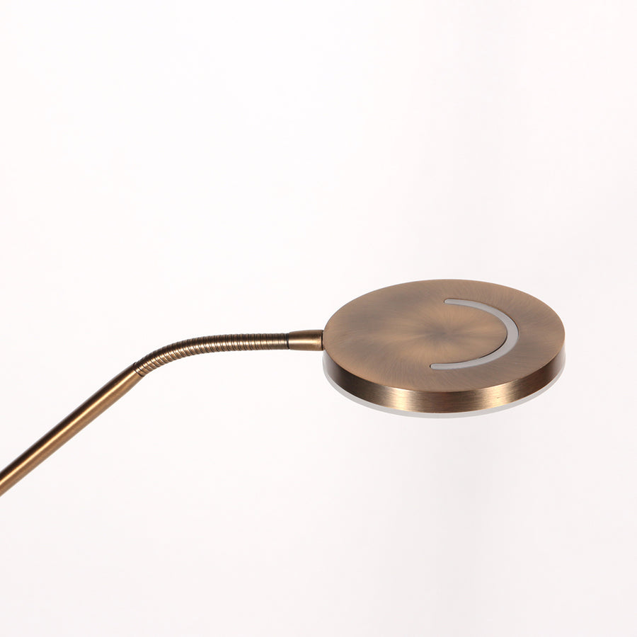 Soleil 2 4388br – bronzen vloerlamp met uplight en leesarm