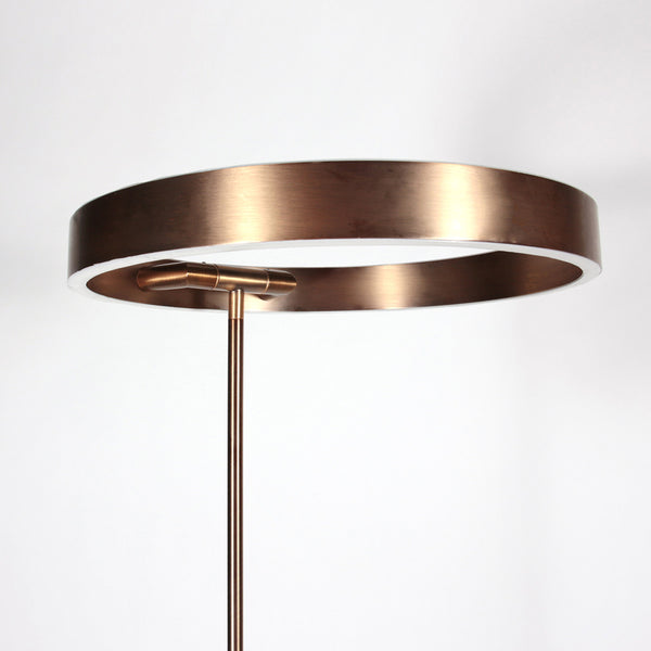 Soleil 2 4388br – bronzen vloerlamp met uplight en leesarm