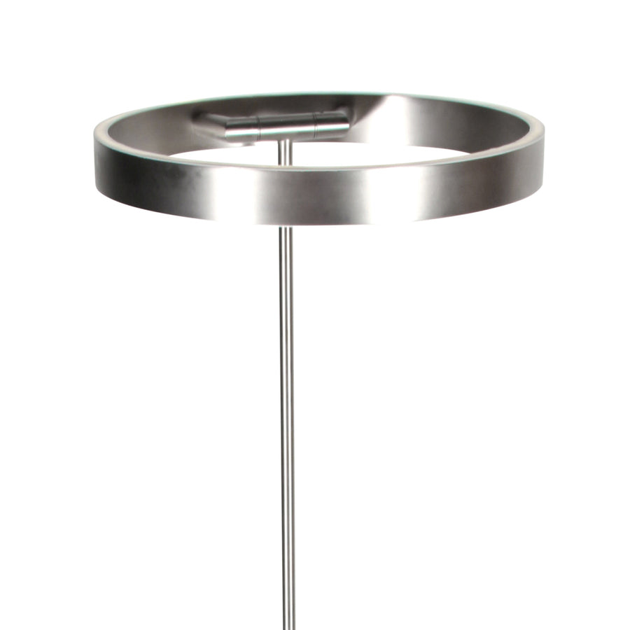 Soleil 2 4388st – stalen vloerlamp met uplight en leesarm