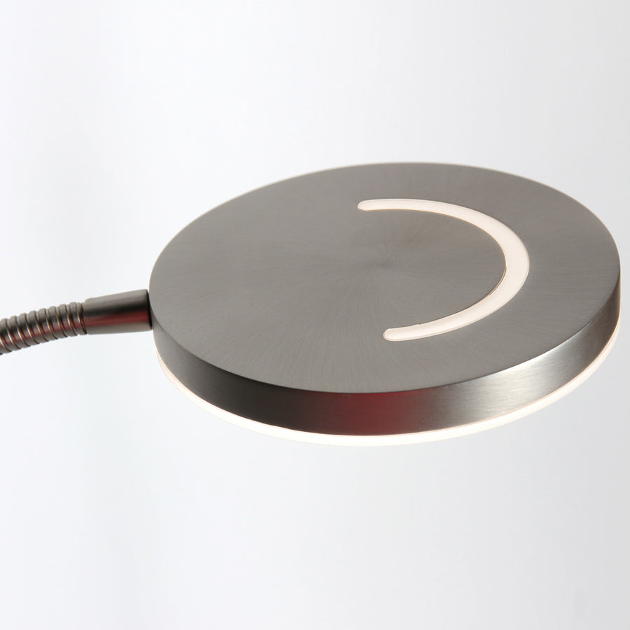 Soleil 2 4388st – stalen vloerlamp met uplight en leesarm