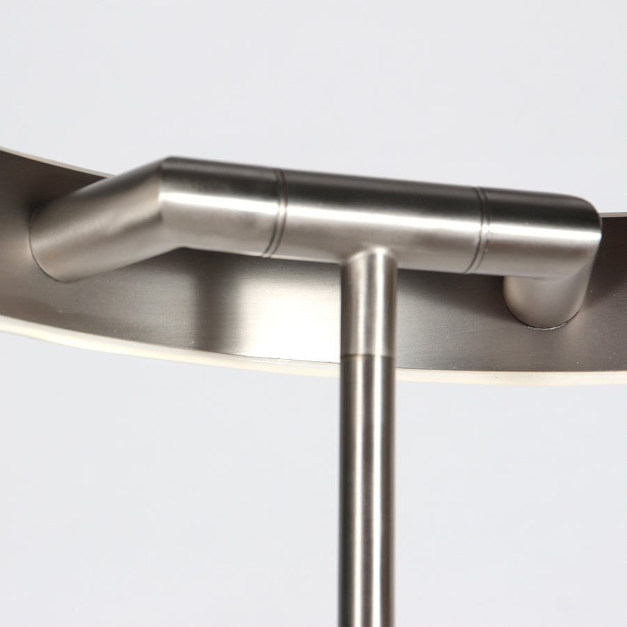 Soleil 2 4388st – stalen vloerlamp met uplight en leesarm