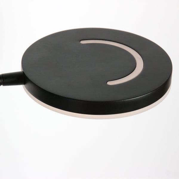 Soleil 2 4388zw – zwarte vloerlamp met flexibele leesarm