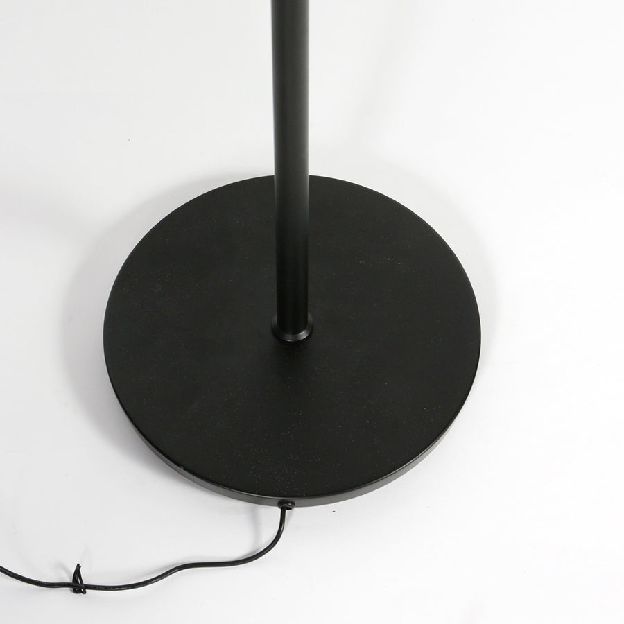 Soleil 2 4388zw – zwarte vloerlamp met flexibele leesarm
