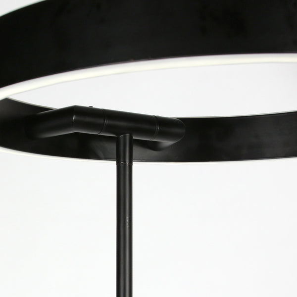 Soleil 2 4388zw – zwarte vloerlamp met flexibele leesarm
