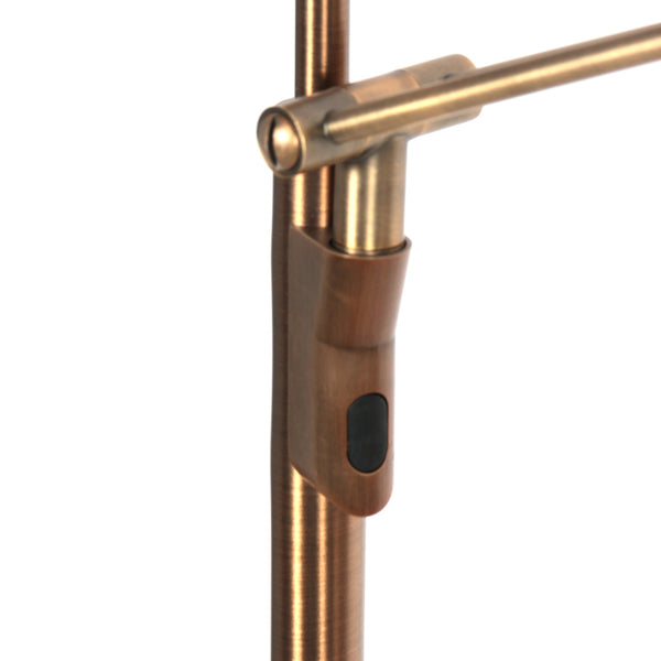 Vloerlamp zenith 2 4390br brons met dubbele reflector