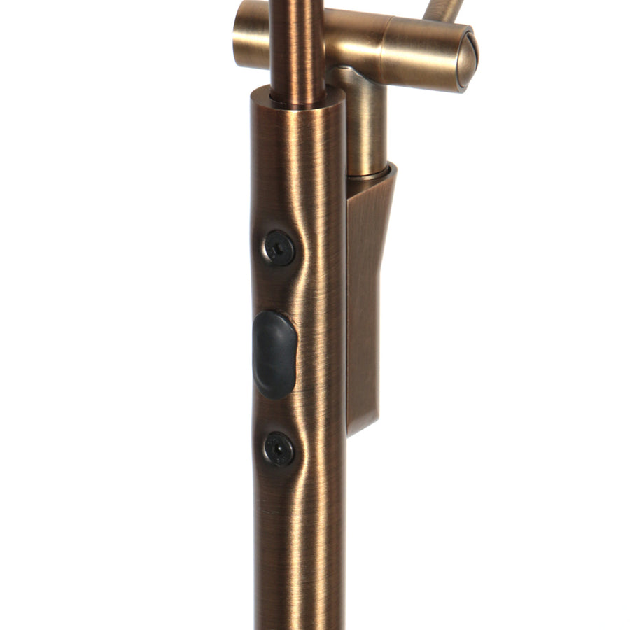 Vloerlamp zenith 2 4390br brons met dubbele reflector