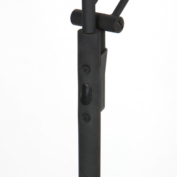 Vloerlamp zenith 2 4390zw zwart met dubbele reflector