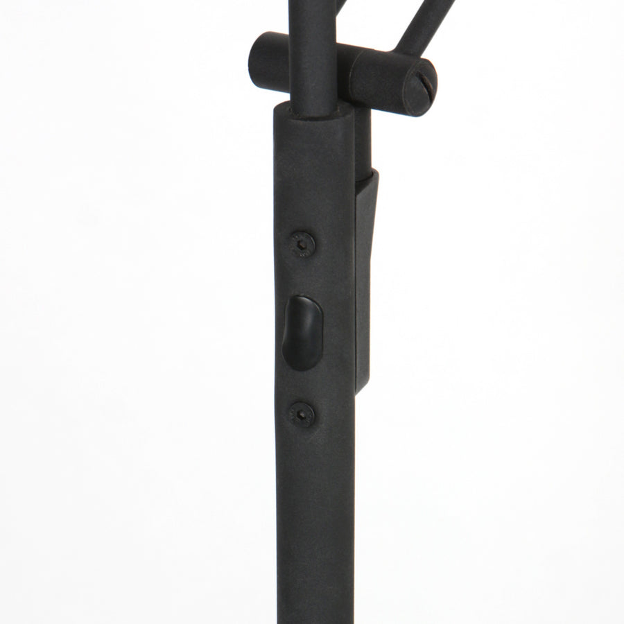 Vloerlamp zenith 2 4390zw zwart met dubbele reflector