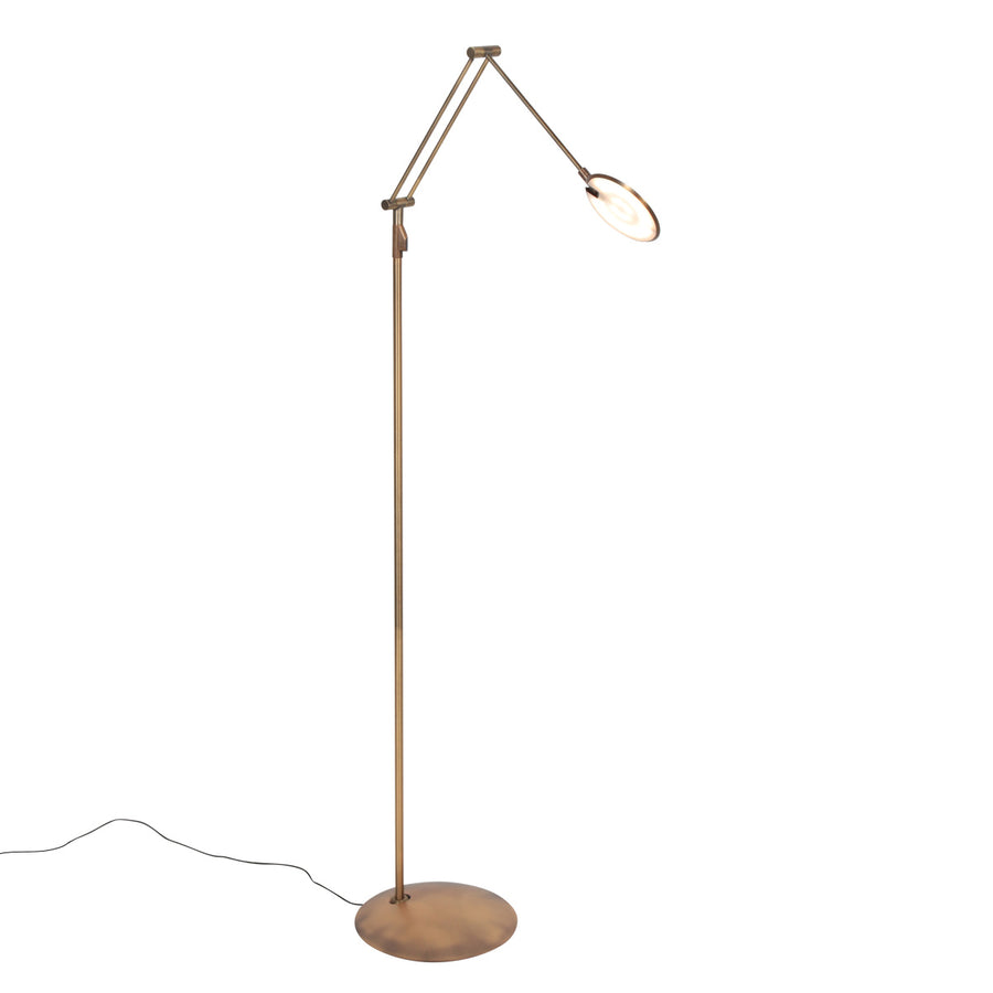 Bronzen vloerlamp zenith 2 4391br kleurinstelbaar en afstandsbediening