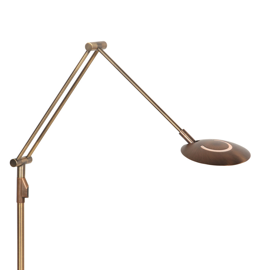 Bronzen vloerlamp zenith 2 4391br kleurinstelbaar en afstandsbediening