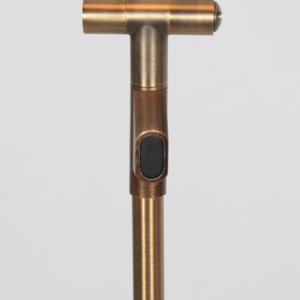 Bronzen vloerlamp zenith 2 4391br kleurinstelbaar en afstandsbediening