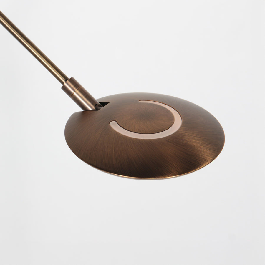 Bronzen vloerlamp zenith 2 4391br kleurinstelbaar en afstandsbediening