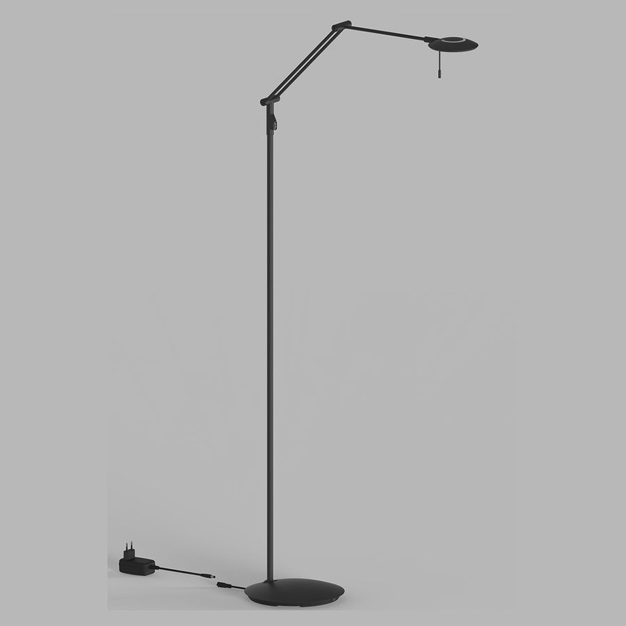 Vloerlamp zenith 2 4391zw zwart dimbaar en instelbaar licht