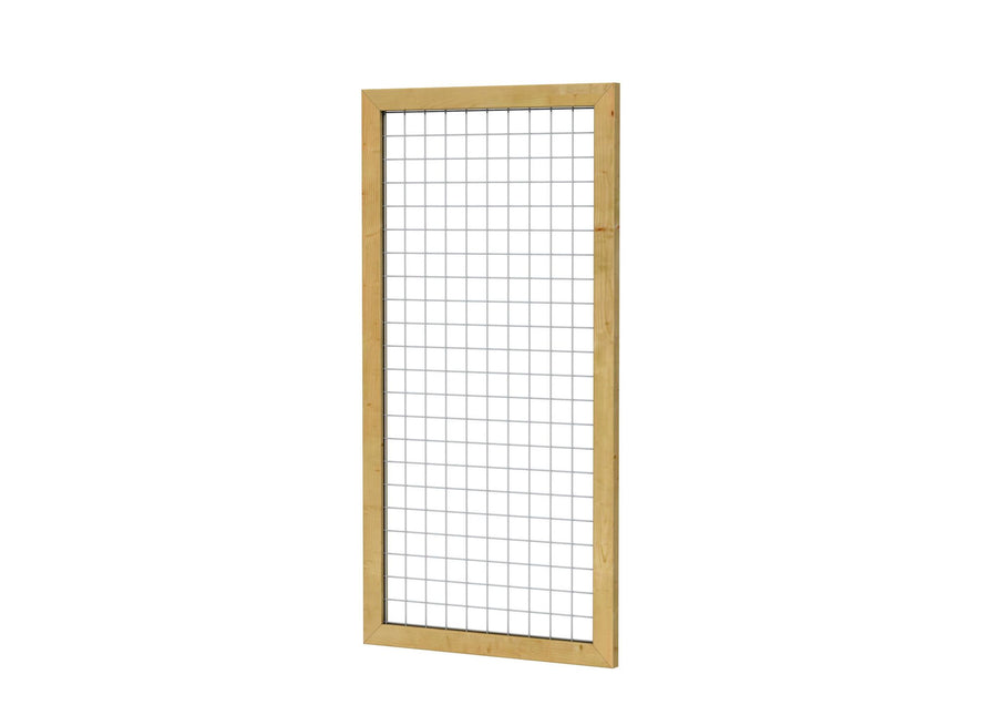 Grenen betonijzertrellis met maas 7,5 x 7,5 cm, in raamwerk 4,4 x 6,8 cm, 90 x 180 cm, groen geïmpregneerd.