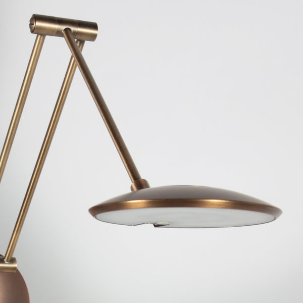Bronzen wandlamp zenith 2 4392br kleurinstelbaar