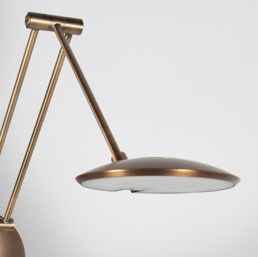 Bronzen wandlamp zenith 2 4392br kleurinstelbaar
