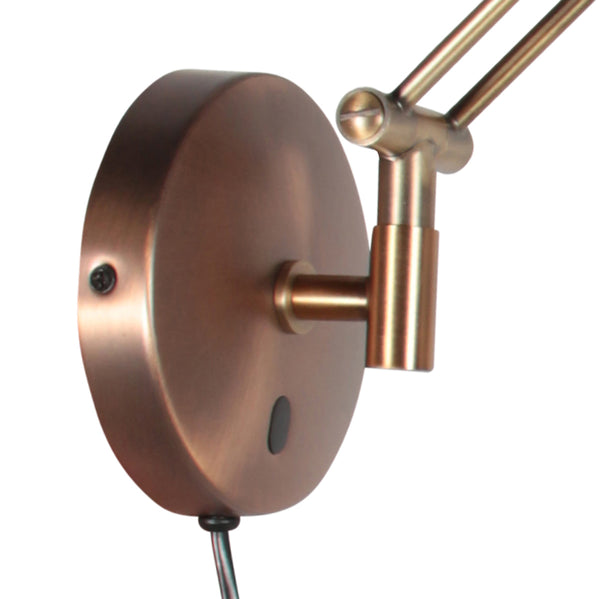Bronzen wandlamp zenith 2 4392br kleurinstelbaar