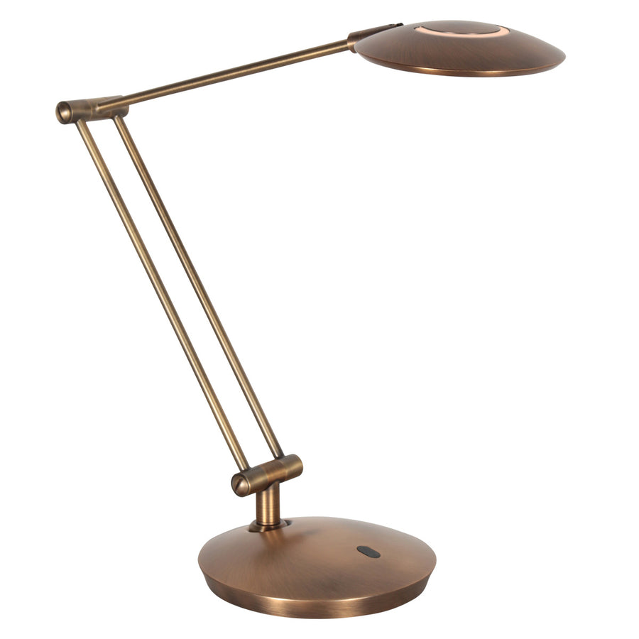 Tafellamp zenith 2 brons 4393br knikbaar