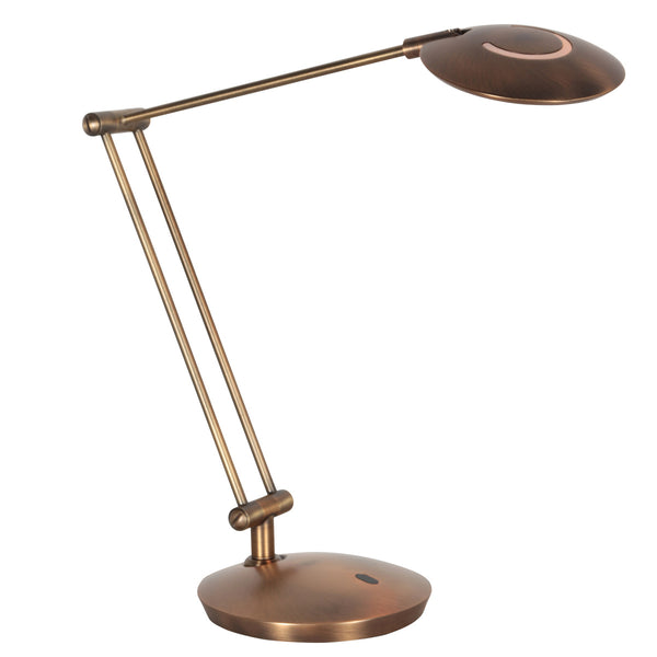 Tafellamp zenith 2 brons 4393br knikbaar
