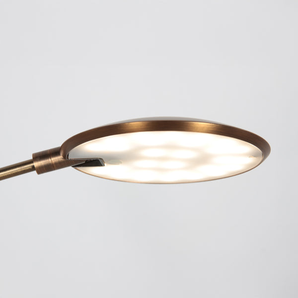 Tafellamp zenith 2 brons 4393br knikbaar