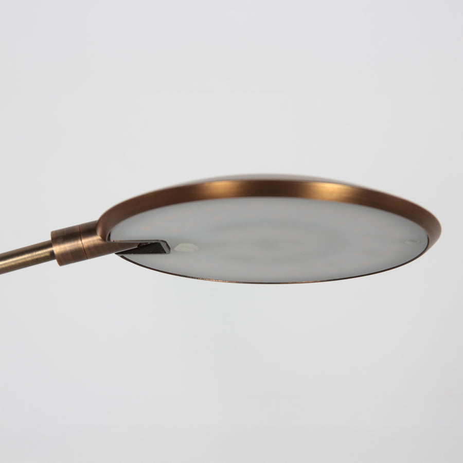 Tafellamp zenith 2 brons 4393br knikbaar