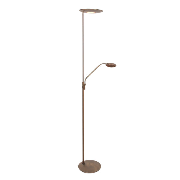 Vloerlamp zenith 2 4394br brons met afstansbediening