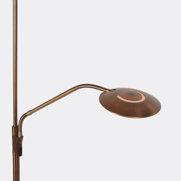 Vloerlamp zenith 2 4394br brons met afstansbediening