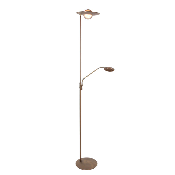 Vloerlamp zenith 2 4394br brons met afstansbediening