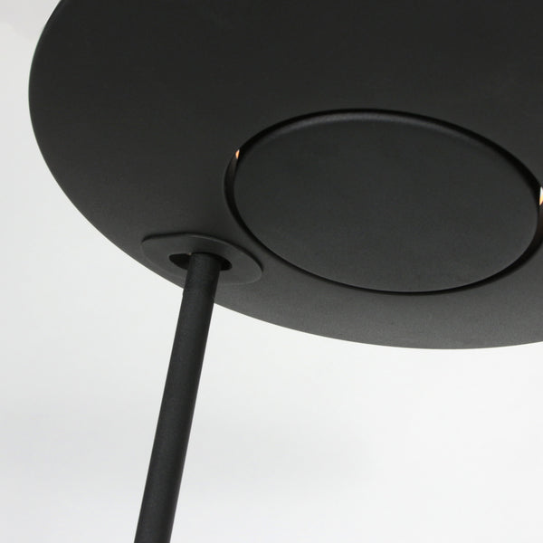 Vloerlamp zenith 2 4394zw zwart met uplight en leesarm