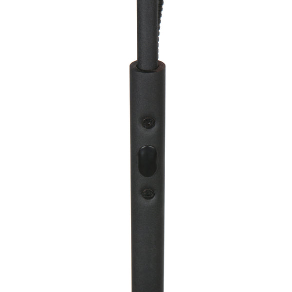 Vloerlamp zenith 2 4394zw zwart met uplight en leesarm