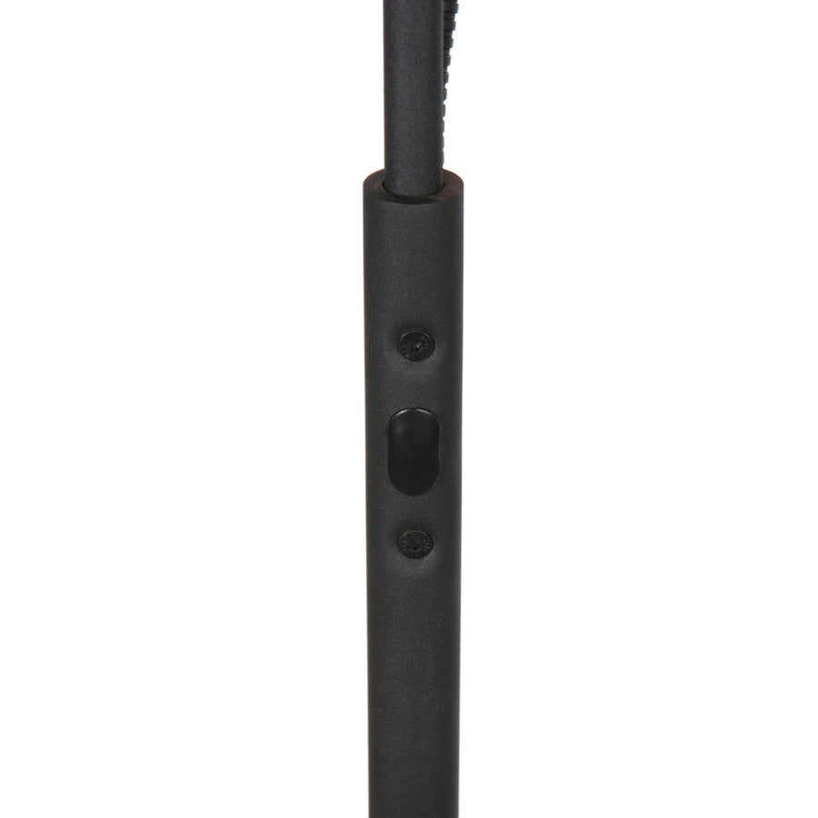 Vloerlamp zenith 2 4394zw zwart met uplight en leesarm