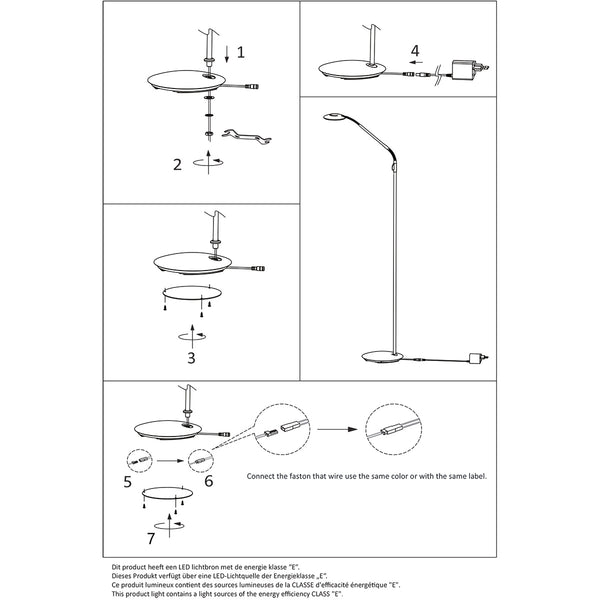 Bronzen vloerlamp zenith 2 4395br met lichtkleur instelbaar led licht