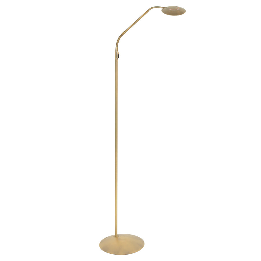 Messing vloerlamp zenith 2 4395me met flexibel led licht