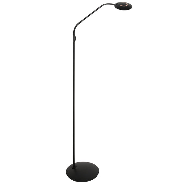 Vloerlamp zenith 2 4395zw zwart dimbaar en instelbaar licht