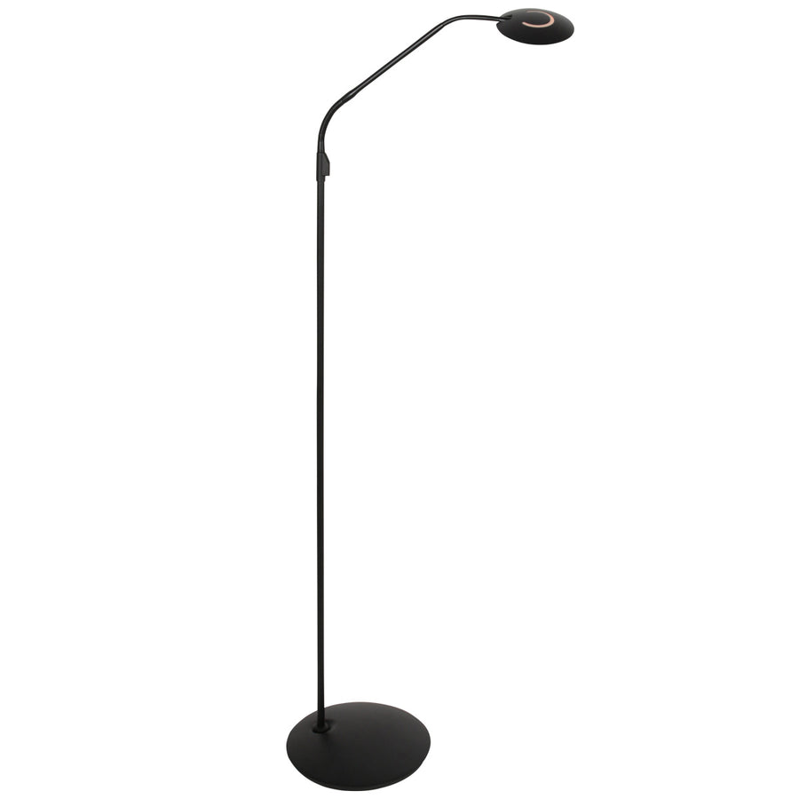 Vloerlamp zenith 2 4395zw zwart dimbaar en instelbaar licht