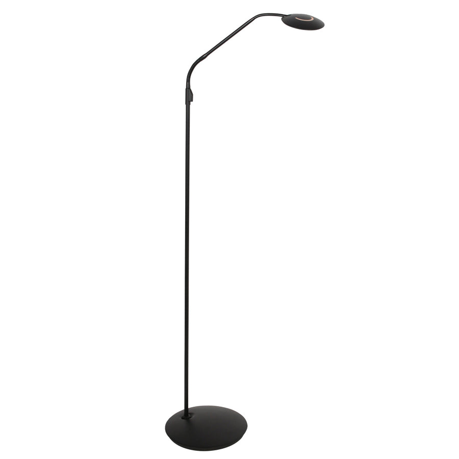 Vloerlamp zenith 2 4395zw zwart dimbaar en instelbaar licht