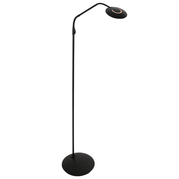 Vloerlamp zenith 2 4395zw zwart dimbaar en instelbaar licht