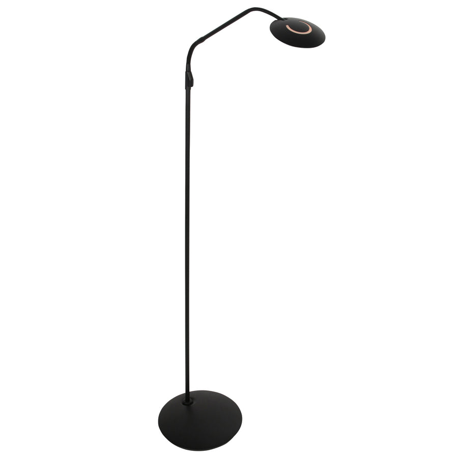 Vloerlamp zenith 2 4395zw zwart dimbaar en instelbaar licht
