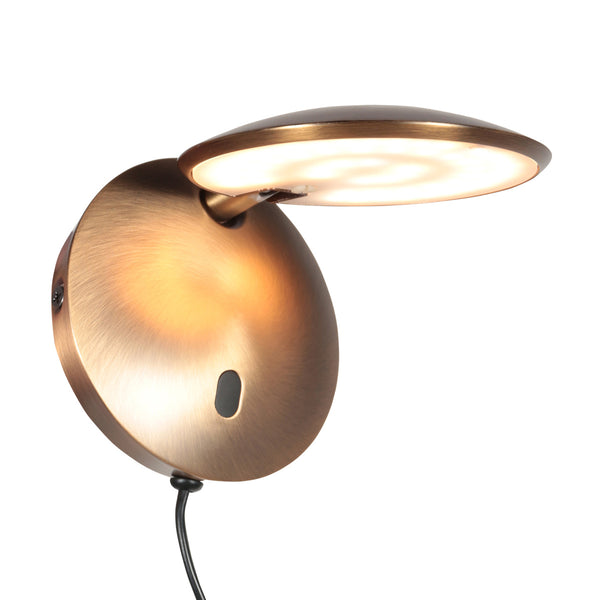 Bronzen wandlamp zenith 2 4396br met afstandsbediening