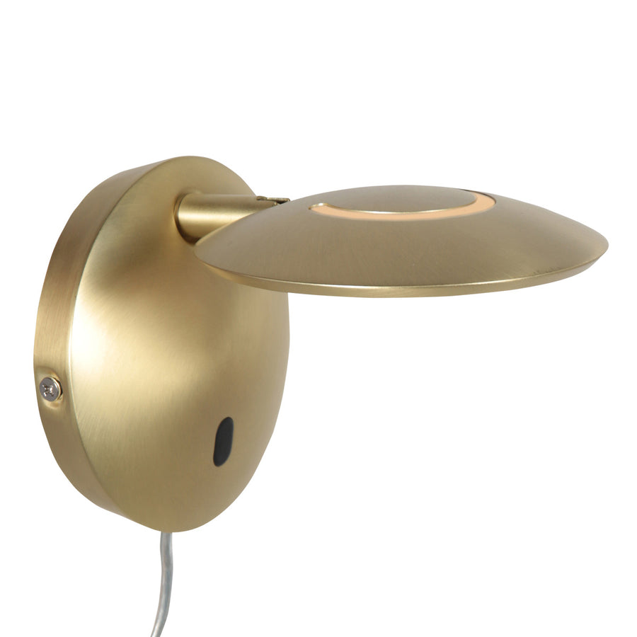 Messing wandlamp zenith 2 4396me verstelbaar led design