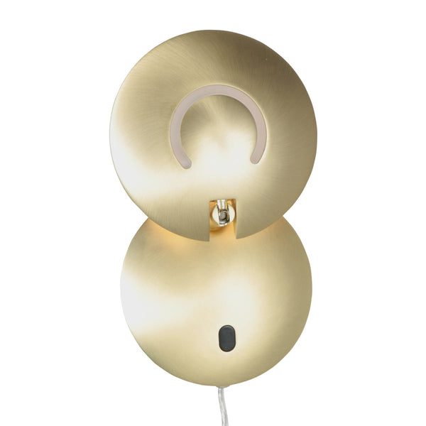 Messing wandlamp zenith 2 4396me verstelbaar led design