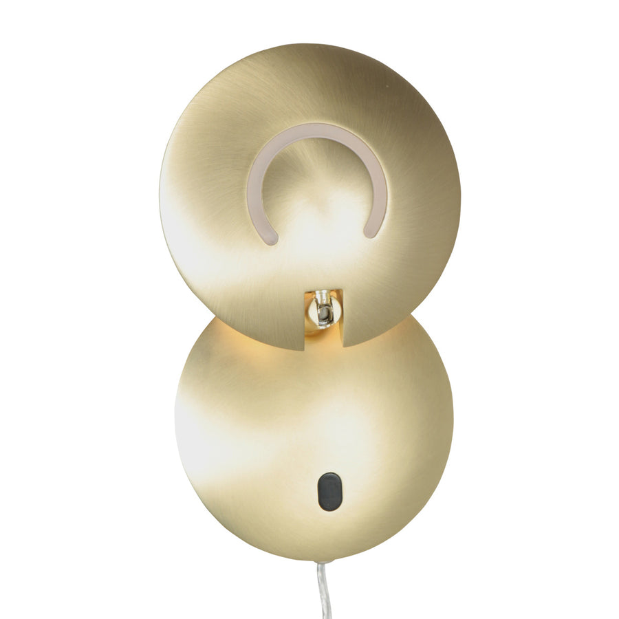 Messing wandlamp zenith 2 4396me verstelbaar led design