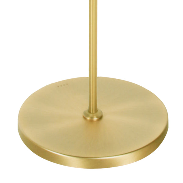 Vloerlamp zenith 2 accu 4398me geborsteld messing met flexarm
